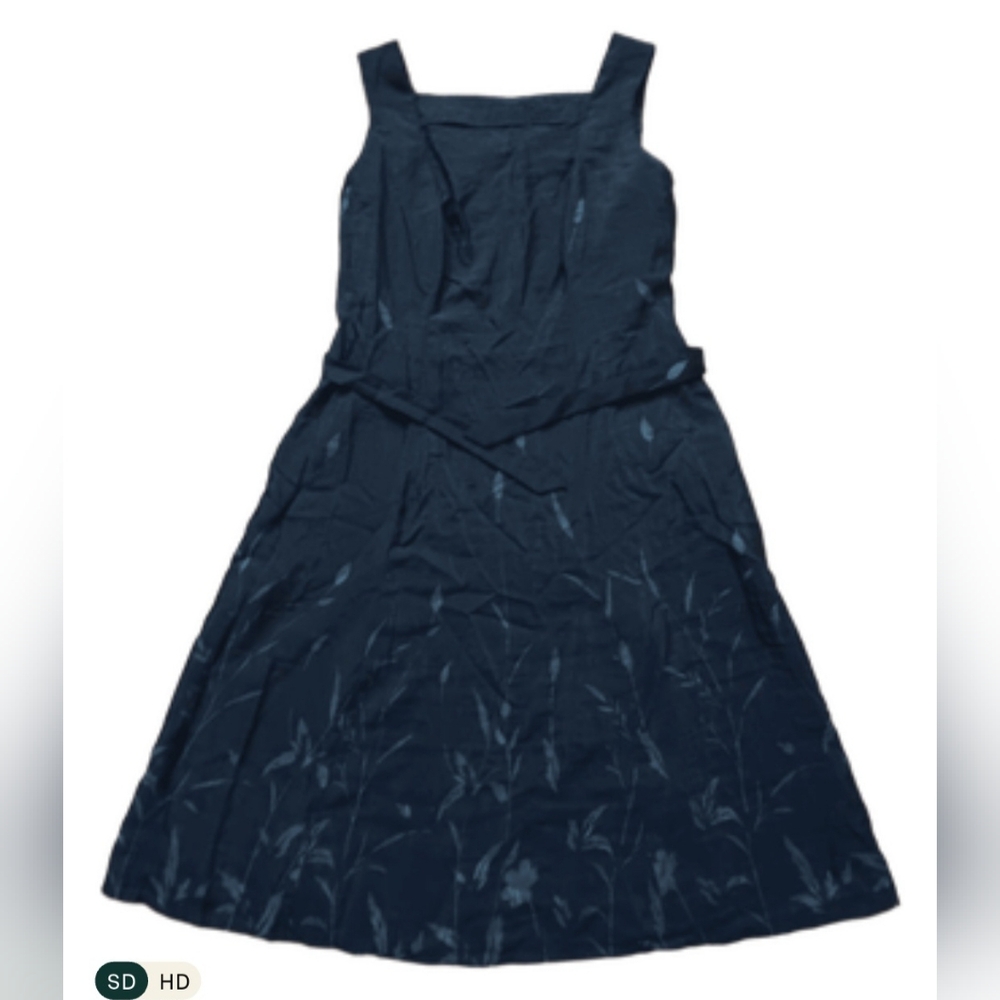 Handmade Midi A Line Black Dress